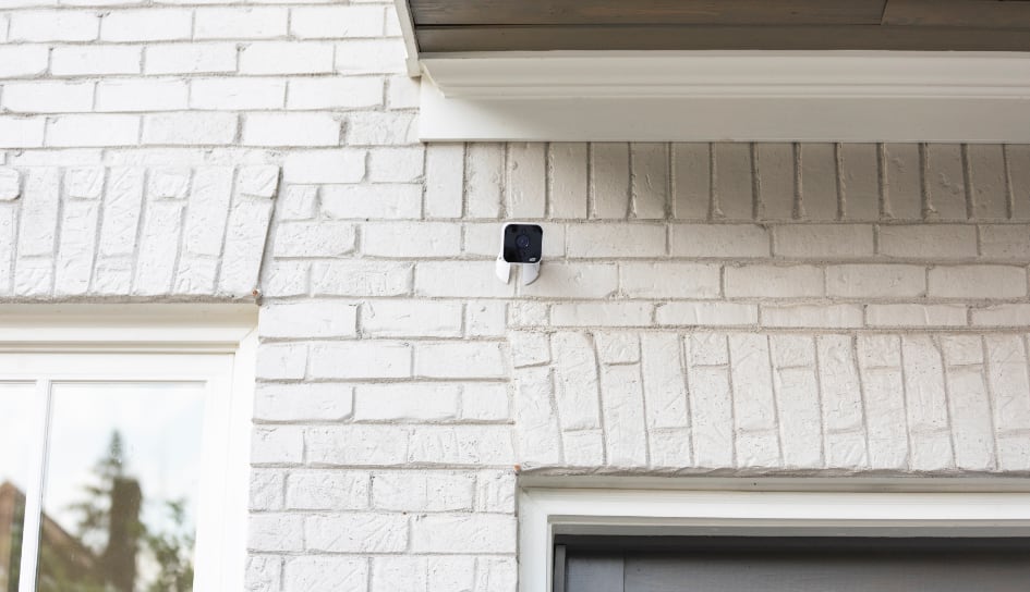 ADT outdoor camera on a Akron home